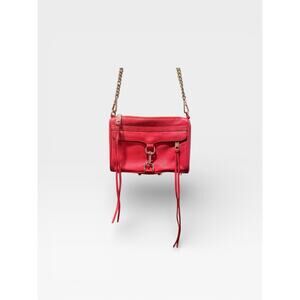 Rebecca Minkoff Mini M.A.C. Red Leather crossbody Bag